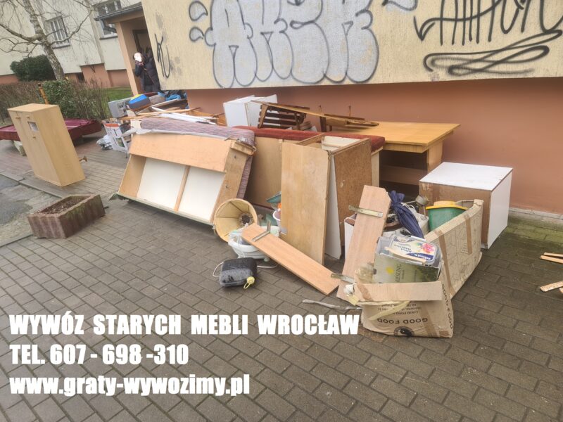 Demontaż/Wywóz/Utylizacja starych mebli Wrocław.Opróżnianie mieszkań.