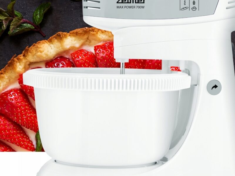 MIKSER RĘCZNY ZELMER LEKKI ROBOT KUCHENNY Z MISĄ 2,5L 4 KOŃCÓWKI TURBO 700W