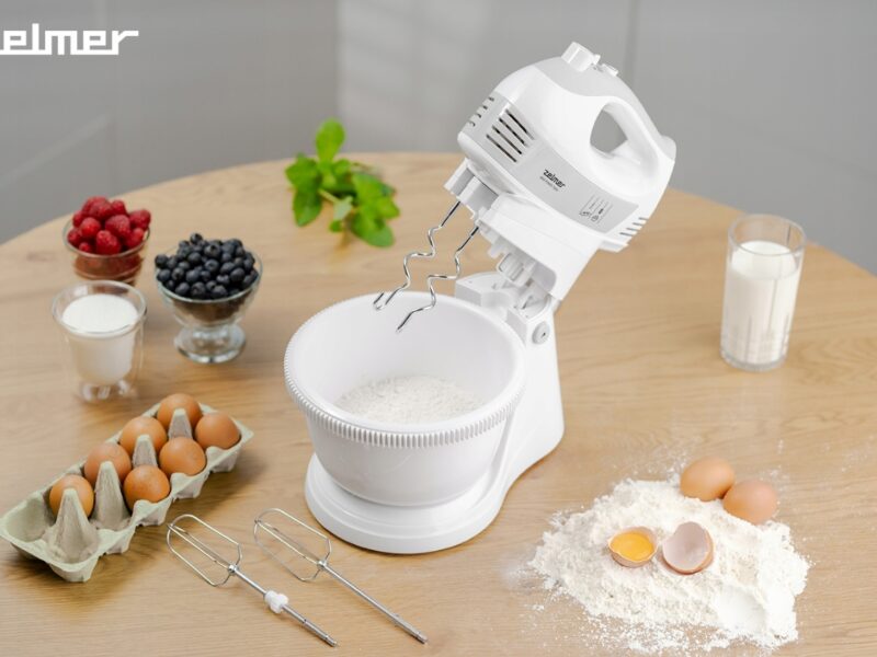 MIKSER RĘCZNY ZELMER LEKKI ROBOT KUCHENNY Z MISĄ 2,5L 4 KOŃCÓWKI TURBO 700W
