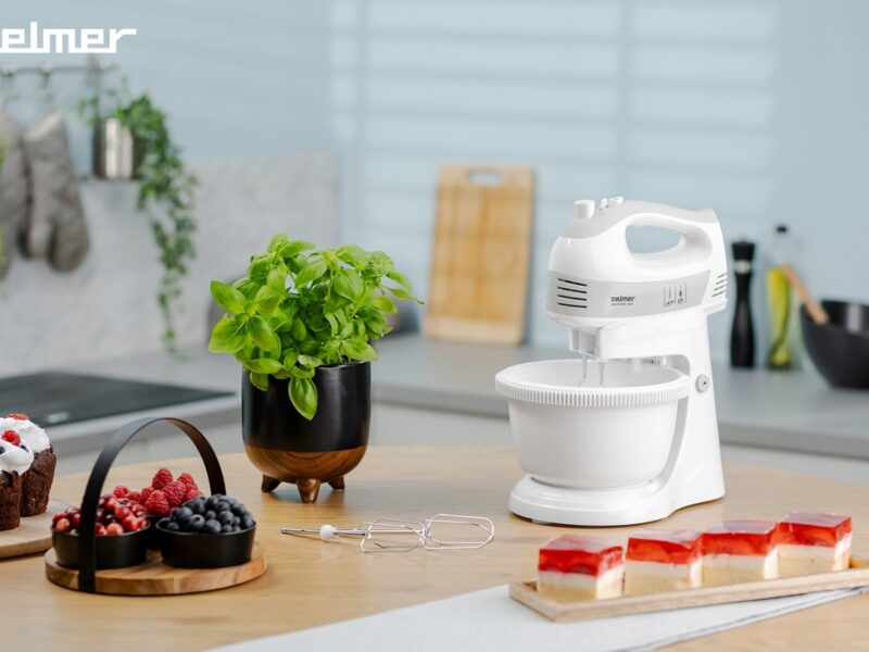 MIKSER RĘCZNY ZELMER LEKKI ROBOT KUCHENNY Z MISĄ 2,5L 4 KOŃCÓWKI TURBO 700W