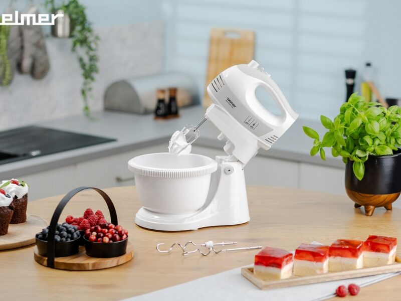 MIKSER RĘCZNY ZELMER LEKKI ROBOT KUCHENNY Z MISĄ 2,5L 4 KOŃCÓWKI TURBO 700W